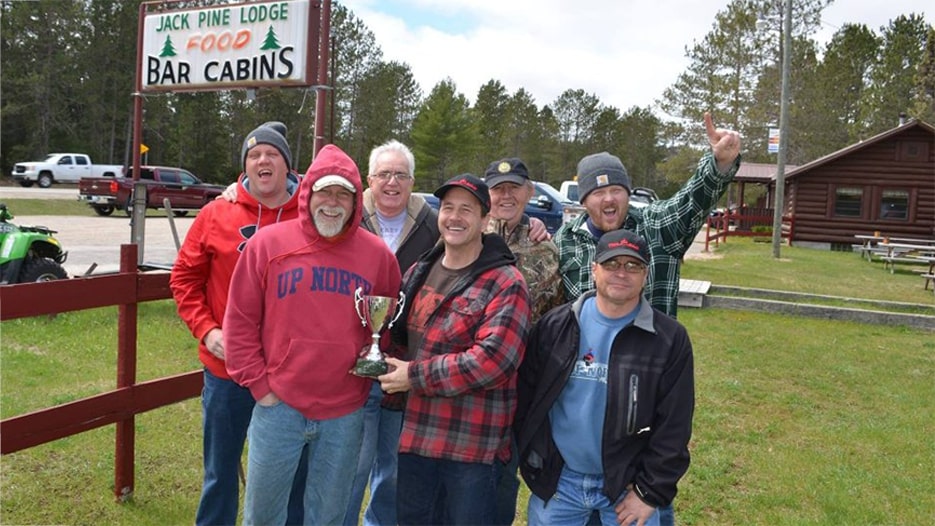 SORVA members posing with a trophy