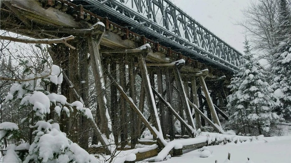 Bridge in the winter