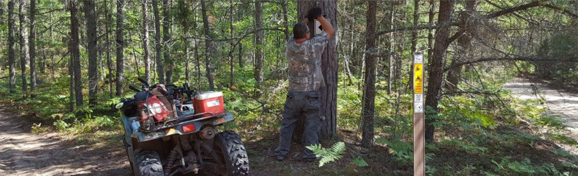 SORVA members working on groomer