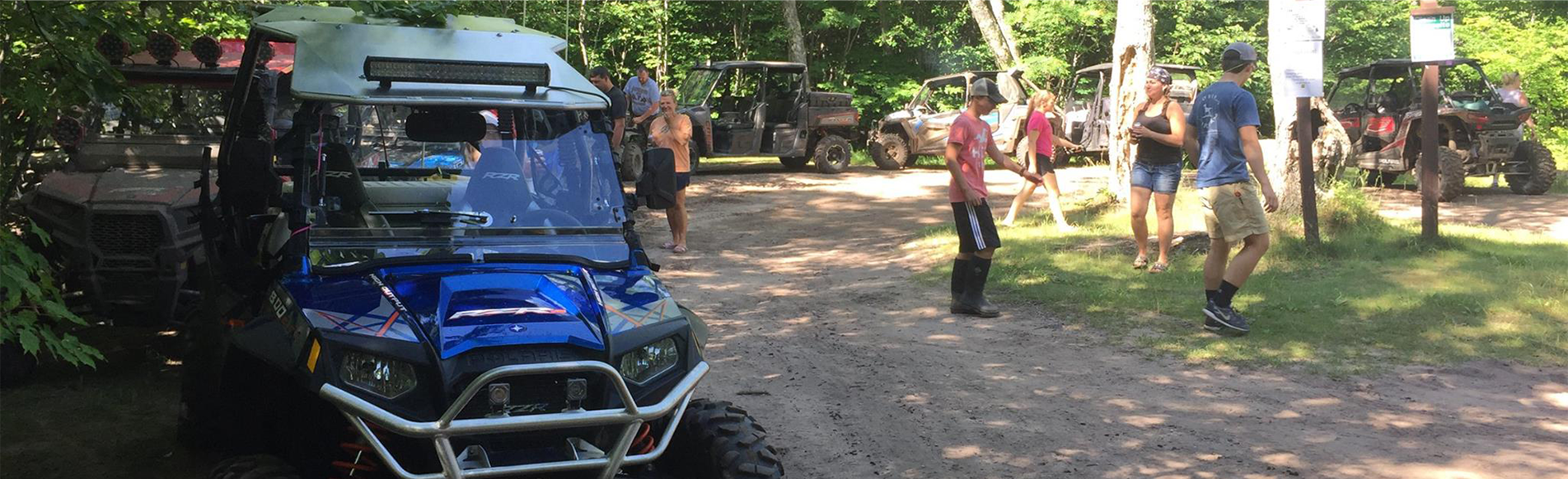 SORVA members and ORVs on a ride