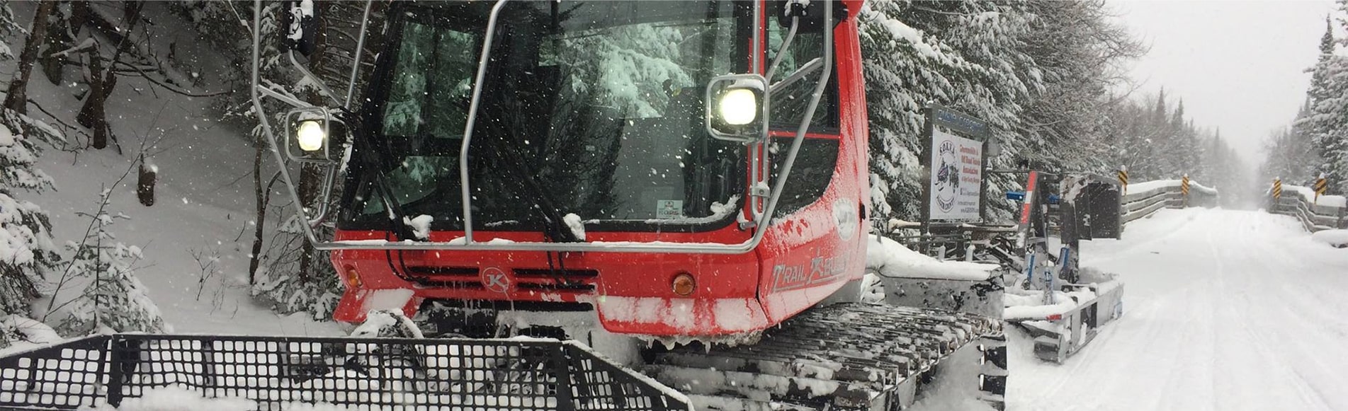 Pisten Bully in the snow